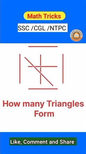 counting figures। find number of triangles। reasoning classes