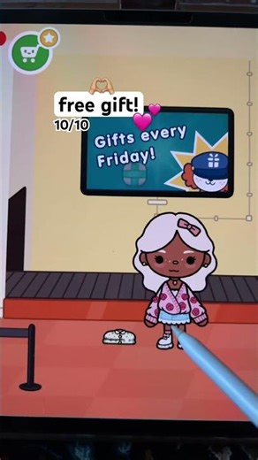 toca boca free gift!🫶🏼💕🌨️ #christmas #tocagohar #tocaaesthetichousetour #tocaadventure