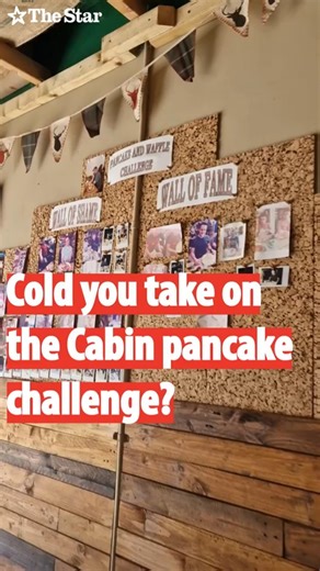 Head to the Canadian wilderness and take on the pancake challenge at The Cabin