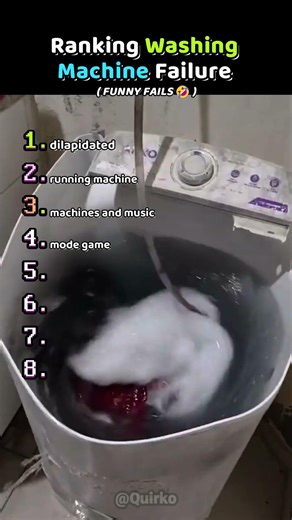 Ranking Washing Machine Failure