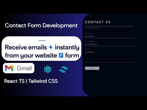How to Build a Working Contact Form in React TypeScript & Tailwind CSS (2026)