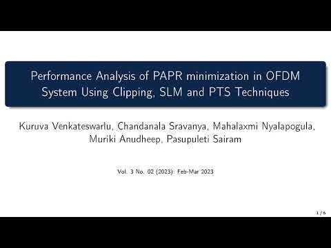 Performance Analysis of PAPR minimization in OFDM System Using Clipping, SLM and PTS Techniques