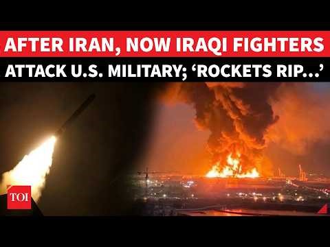 Iraqi Fighters ‘RAID’ US Base After Iran’s Back-To-Back Attacks; Dramatic Video Shows Rocket Rain