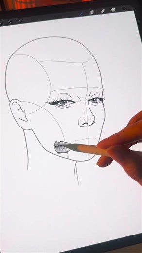Complete Portrait Drawing Tutorial Procreate Basics #procreate #portrait #digitalart