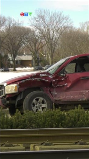LRT train collides with truck
