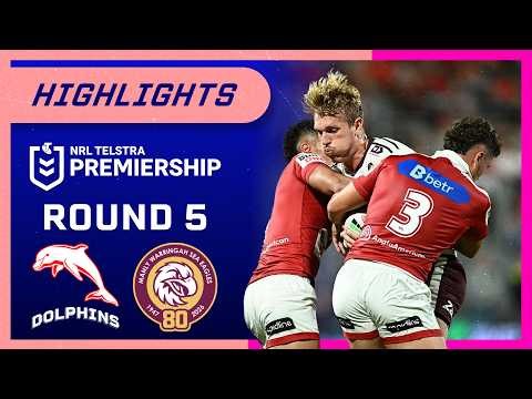 NRL Highlights: Dolphins v Sea Eagles - Round 5 | NRL on Nine