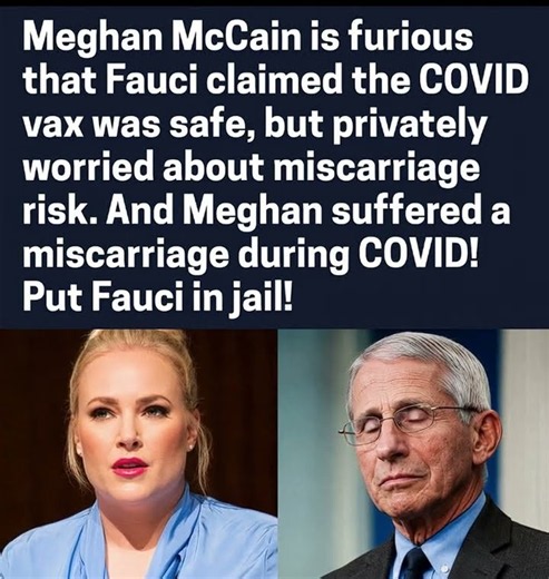 Meghan McCain’s criticism of Fauci highlights controversy over private vaccine discussions,