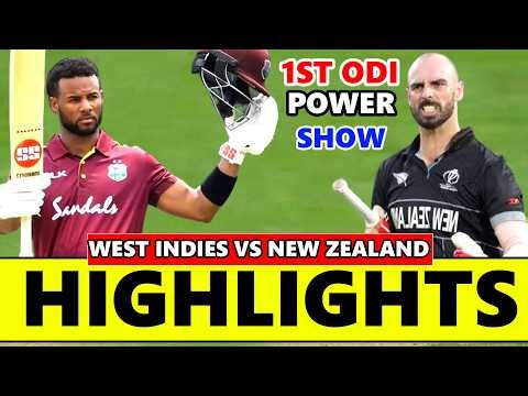 West Indies vs New Zealand 1st Odi Match Highlights 2026 | Wi vs Nz