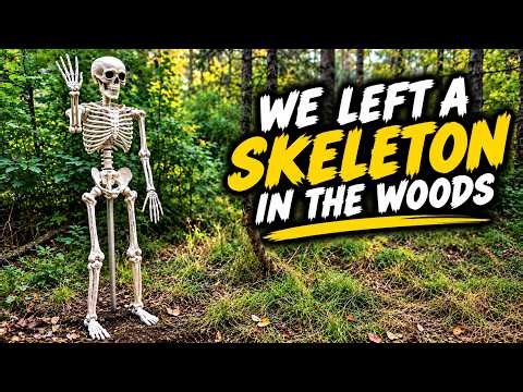 We Left a SKELETON Deep in the Woods & Set Up a Camera... Here's What it Captured