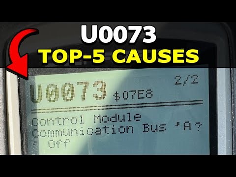 How To Fix U0073 Engine Code: Control Module Communication Bus 'A' Off