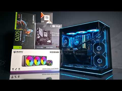 10 minutes of BUILDING a GAMING PC Easy PC BUILD For BEGINNERS Ryzen 7 9700X + RTX 5070 Gigabyte