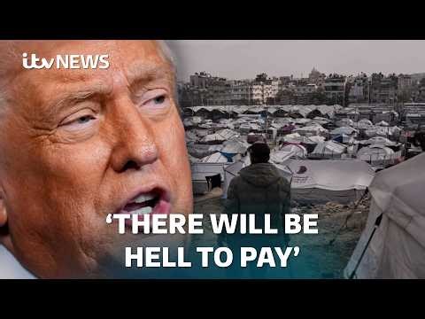 Trump issues warning to Hamas as he meets Netanyahu at his home in Florida | ITV News