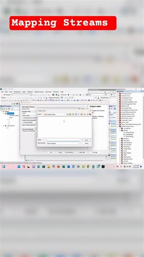Mapping Streams: Select Field and Name your Output. #arcgis #gis #gistutorial