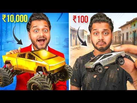 ₹100 vs ₹10000 Tesla Cybertruck RC