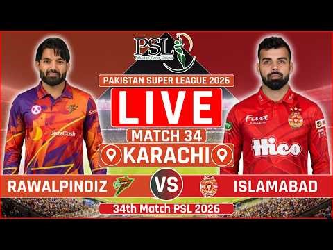 PSL 2026 Live: Rawalpindiz vs Islamabad United Live Scores | RWP vs ISU Live Scores & Commentary