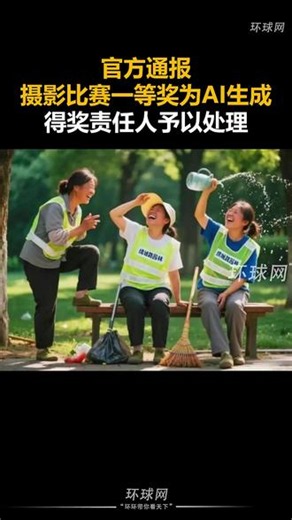 AI生成图片被评摄影一等奖 官方通报-官方通报摄影比赛一等奖为AI生成，得奖责任人予以处理。（视频来源：环球每日热搜）