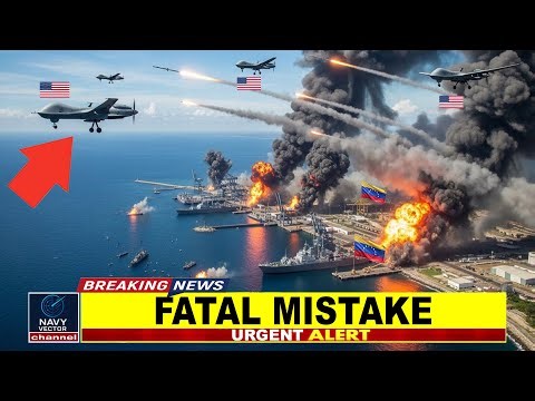 Venezuela SHOCKED! U.S. Navy Drones OBLITATED $950M Coastal Infrastructure in 58 Seconds #usnavy