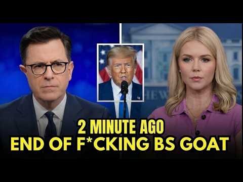 Stephen Colbert Clashes with Karoline Leavitt LIVE — The Audience Reacts