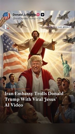 Iran Mocks Donald Trump With Viral ‘Jesus’ Video After Deleted AI Post | N18G
