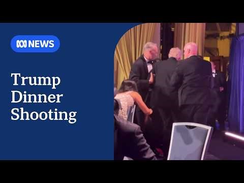 Trump rushed off stage as gunman opens fire at gala dinner | ABC NEWS