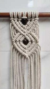 Small Macrame Wall Hanging for Beginners #macramewallhanging #walldecor #wallhanging #walldecoration