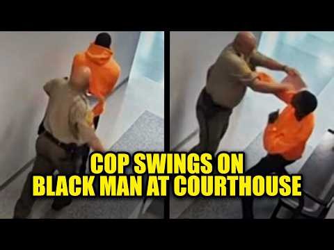 WATCH: Cop SNAPS, Suddenly Attacks Black Man Inside Courthouse