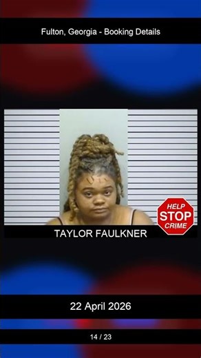 Fulton, Georgia Booking Records 22 April 2026