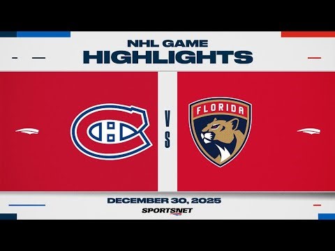NHL Highlights | Canadiens vs. Panthers - December 30, 2025