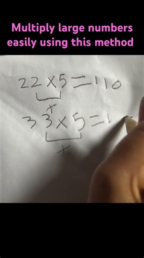 Multiply large numbers easily using this ￼ method ￼