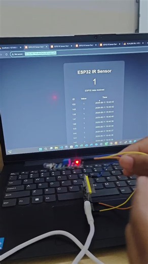 #esp32 #iot #irsensor #arduinoide #vscode #xampp #php #mysql #embeddedsystems #learningbydoing | Athish M