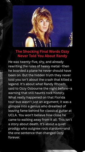 The Shocking Final Words Ozzy Never Told You About Randy