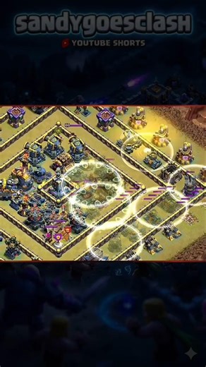 💥 One Fireball. Total destruction. Base gone!#ClashOfClans #WardenFireball #TH17