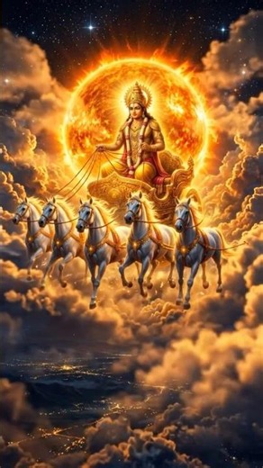 सूर्य देव की भव्य सवारी | 🔥🔥🔥♥️♥️🙏🙏🙏🙏 घोड़ों पर सवार भगवान सूर्य | Surya Dev Powerful Aarti & Bhajan