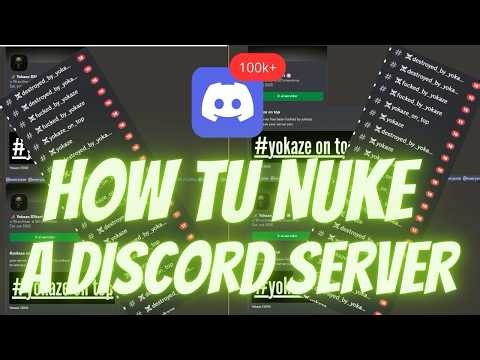 HOW TO NUKE A DISCORD SERVER WORKING 2025 BEST FREE RAID BOT