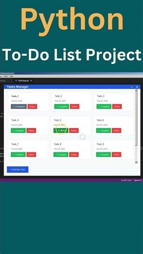 python to do list project | #shorts #python #programming