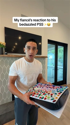 Fiancé’s Reaction to a Bedazzled PS5 — Cute Surprise Moment
