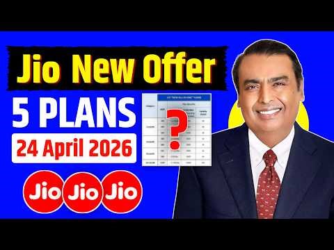 Jio New Offer - Jio 5 New Plans Launch | Youths & Gaming Offer | Jio Recharge Offer