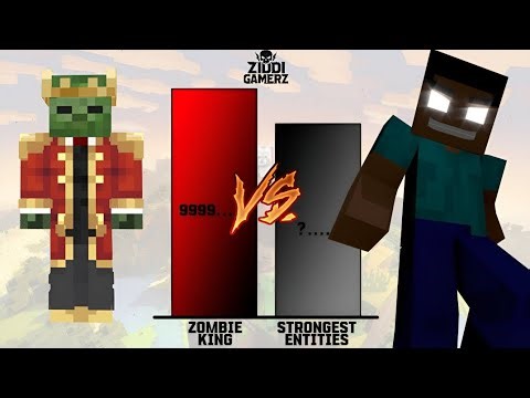 Zombie King vs All God-Tier Minecraft Entities 🔥 | Ultimate Power Level Evolution