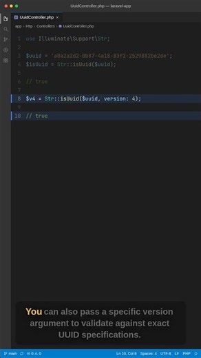 Validate UUIDs easily