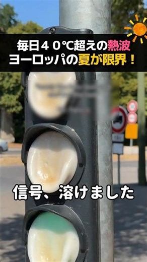 毎日40℃超えの熱波 ヨーロッパの夏が限界！ #ほっこりショート #気候変動 #猛暑 #海外ニュース
