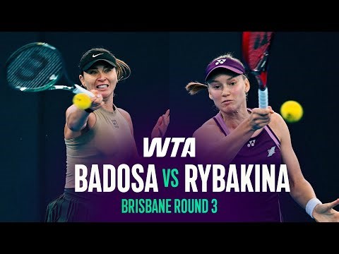 Elena Rybakina vs. Paula Badosa | 2026 Brisbane Round 2 | WTA Match Highlights