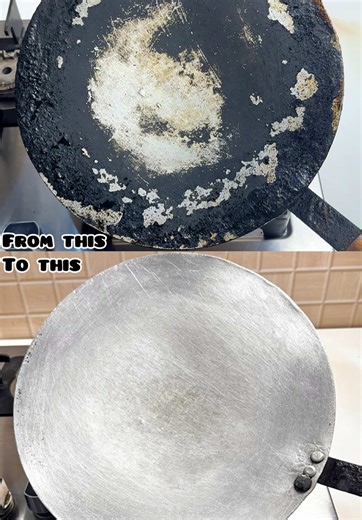 TaWa Cleaning Hack ❌ 🧼 ❌ ✋ You can clean it even without touching. Note : 1:Do not try at glass stove 2:Do not try on nonstick #foodiemuzna #hacksandtips #kitchenhack #viralvideotiktok
