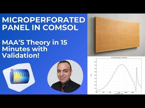 COMSOL Microperforated Panel: Sound Absorption Using Maa’s Theory