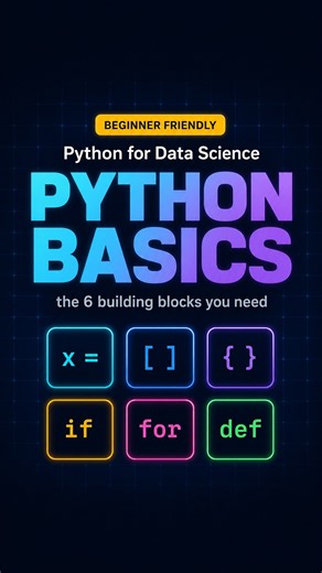 Python for Data Science: The Only 6 Things You Need to Start 🐍