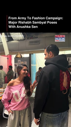 Major Rishabh Sambyal Shoots With Anushka Sen For Bonkers Corner Campaign | Watch #shorts