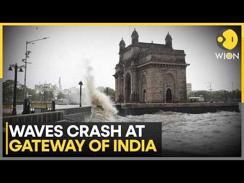 Mumbai Monsoon Havoc: High Tide Hits Marine Drive Amidst Red Alert | WION