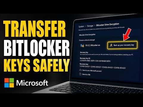 How to transfer BitLocker recovery keys safely - Full Guide