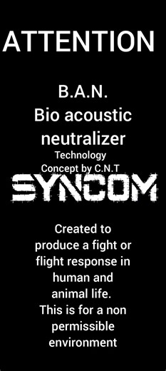 🔊 B.A.N. BIO ACOUSTIC NEUTRALIZER - SYNCOM MIL DEVICE read description #fieldtest #nonlethalweapons