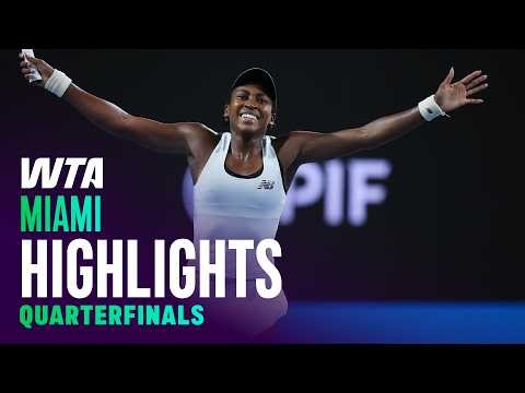 Quarterfinals in Miami featuring Gauff, Sabalenka, Muchova and more | WTA Match Highlights
