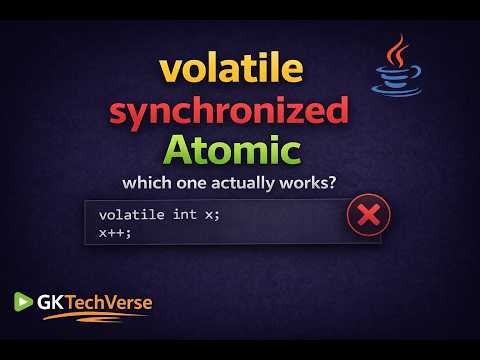 volatile vs synchronized vs AtomicInteger in Java | The Hardest Concurrency Interview Question